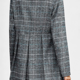 Veste Peplum en Calicot avec Revers Notch