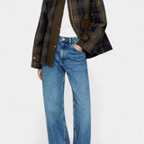 Veste à Carreaux Ausra Coupe Droite