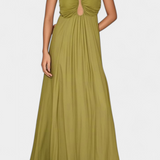 Robe Maxi Elettra avec Bretelles Fines et Coupe Fluide