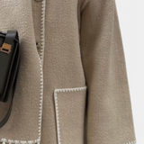 Pauline™ | Manteau à coupe ample avec écharpe à franges intégrée