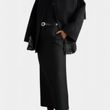 Pauline™ | Manteau à coupe ample avec écharpe à franges intégrée