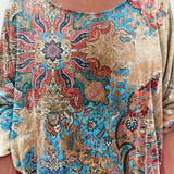 Blouse Oversize Omari avec Imprimé Bohème Rétro