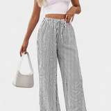 Pantalons Droits Légers Sabrina avec Taille Ajustable