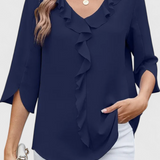 Blouse Décontractée Annemiek avec Coupe Ample et Style Sophistiqué