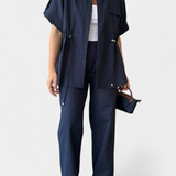 Ensemble Chemise et Pantalon Lani en Coton et Lin Détendu