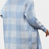 Cardigan décontracté à carreaux Lovella avec poches