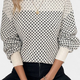 Rachael™ | Pull Col Rond à Blocs de Couleurs