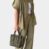 Ensemble Chemise et Pantalon Lani en Coton et Lin Détendu