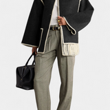 Pauline™ | Manteau à coupe ample avec écharpe à franges intégrée