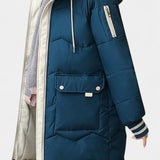 Beau manteau d'hiver avec zip et capuche