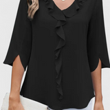 Blouse Décontractée Annemiek avec Coupe Ample et Style Sophistiqué