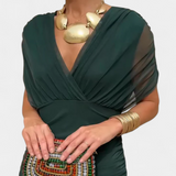 Herminia™ | Robe élégante avec décolleté en V