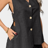Ensemble en Lin Sans Manches Loren