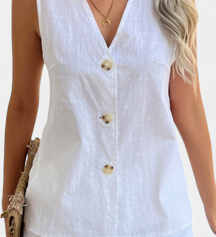 Ensemble en Lin Sans Manches Loren