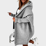 Marcela™ | Cardigan Tricoté à Capuche Oversize