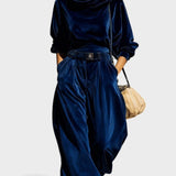 Carla™ | Ensemble en velours avec pantalon large