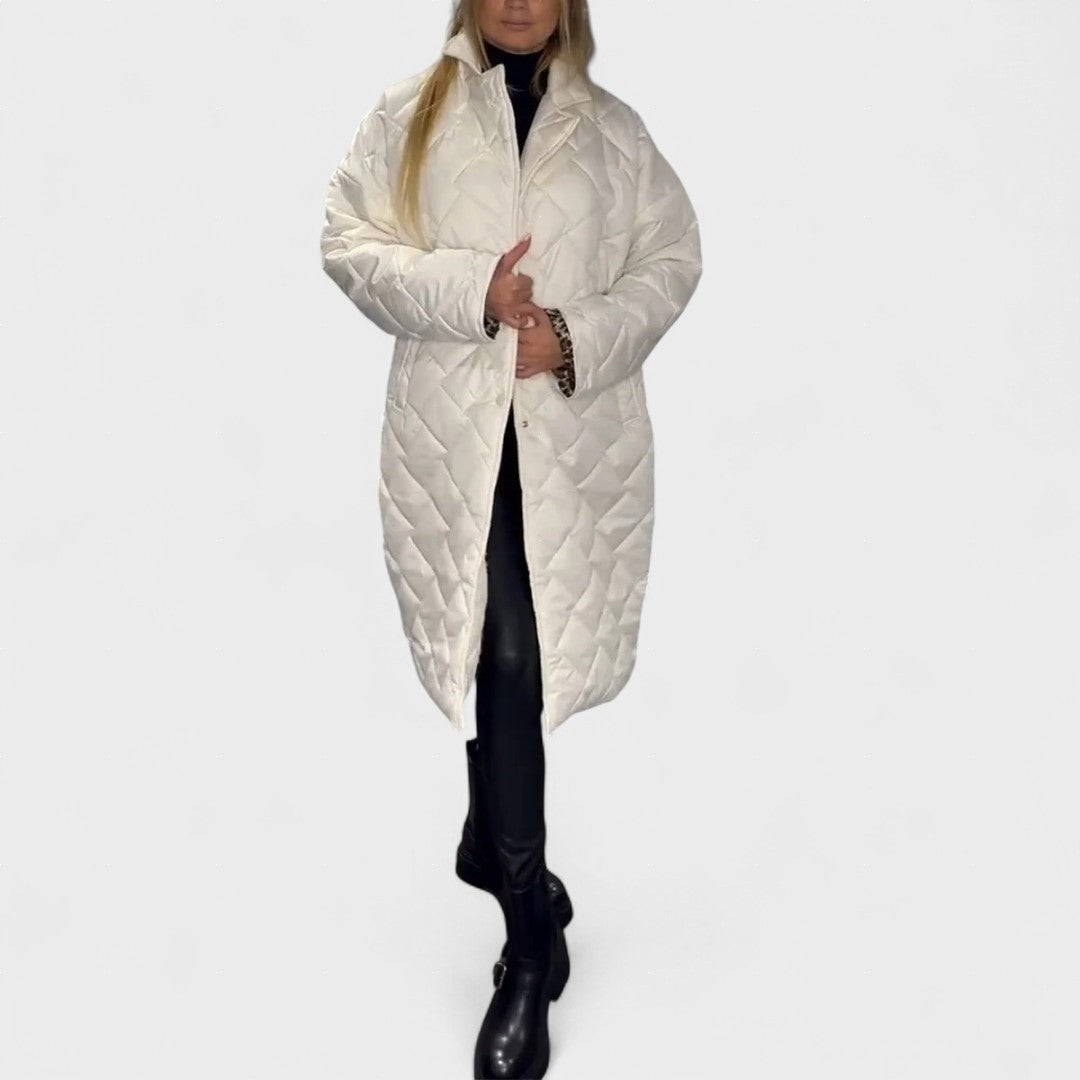 Isela™ | Manteau réversible avec doublure léopard élégante