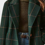 Adriana™ | Manteau en Tweed à Carreaux Rétro