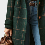 Adriana™ | Manteau en Tweed à Carreaux Rétro