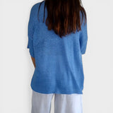 Rosa™ | Haut en Tricot Uni avec Décolleté en V