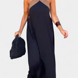 Robe Edith avec Décolleté Croisé et Dos Nu