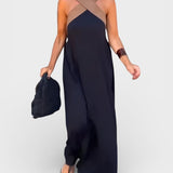 Cayetana™ | Robe longue avec un décolleté croisé