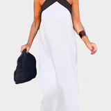 Robe Edith avec Décolleté Croisé et Dos Nu