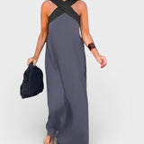 Cayetana™ | Robe longue avec un décolleté croisé