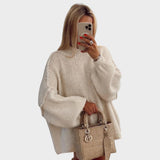 Carly™ | Pull en Tricot Oversize avec Manches Ballon