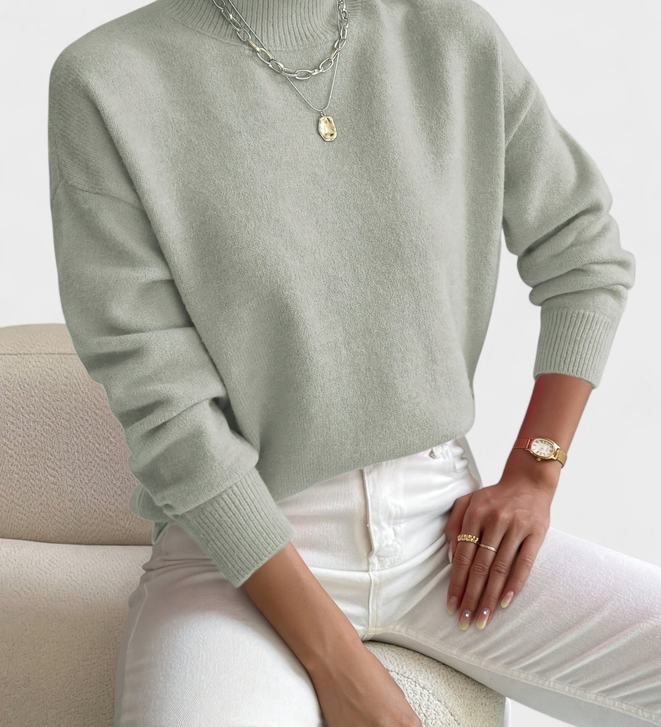 Petra™ | Pull Élegant à Col Montant