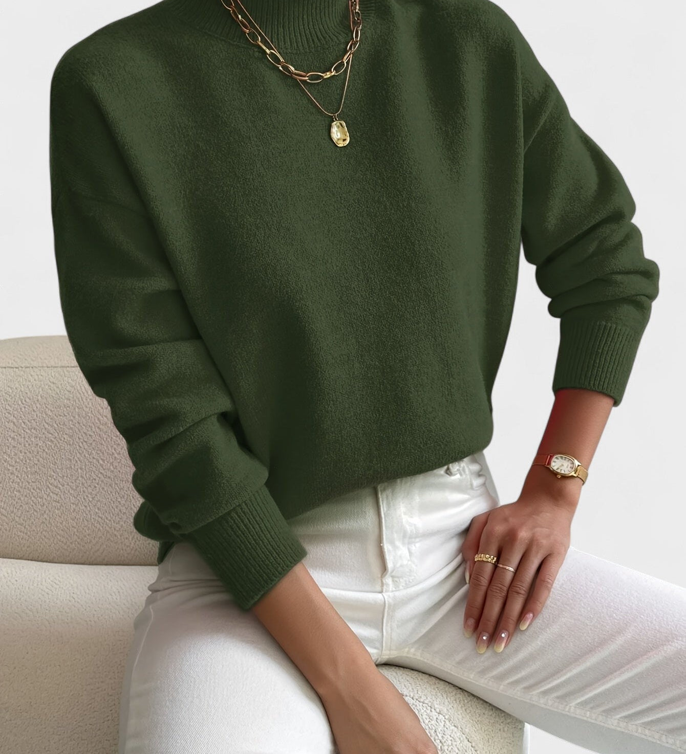 Petra™ | Pull Élegant à Col Montant