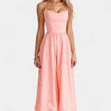 Robe Midi Marvelle Sans Manches en Tissu Léger