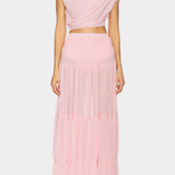 Jupe Nalia en Chiffon avec Taille Élastique et Couches
