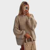 Carly™ | Pull en Tricot Oversize avec Manches Ballon