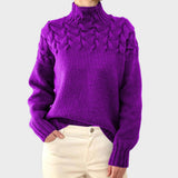 Nora™ | Pull en Tricot Chaud avec Col Haut