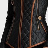 Laura™ | Veste Matelassée en Diamant