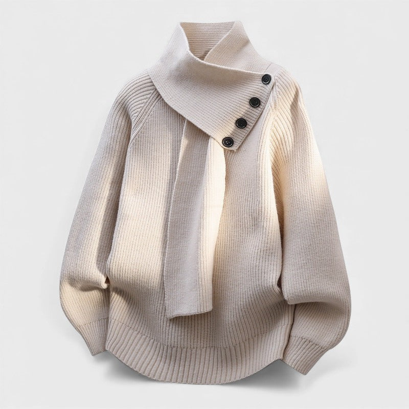Cayetana™ | Pull élégant à col enveloppant