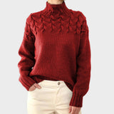 Nora™ | Pull en Tricot Chaud avec Col Haut