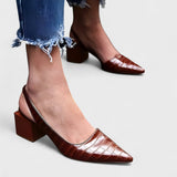 Ela – Chaussures élégantes avec un talon ouvert
