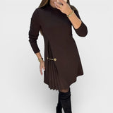 Carmen™ | Robe Longue à Manches Plissées