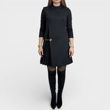 Carmen™ | Robe Longue à Manches Plissées