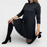 Carmen™ | Robe Longue à Manches Plissées
