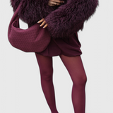 Sac tissé moyen lilas avec détail en nœud