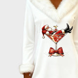 Eulalia™ | Robe de Noël avec Col en Fourrure