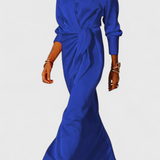 Robe de soirée longue Marbella avec nœud