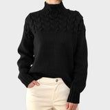 Nora™ | Pull en Tricot Chaud avec Col Haut